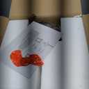 ALLGOT Large Outdoor Pendant Light, Black Outdoor Chandelier Lantern, Anti-Rust Exterior Hanging Lighting Fixture, Porch Lights Hallway Ceiling with Seed Glass for House (Black, 13.36 Inch Height)