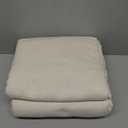 MYSKY HOME Boho Couch Cover Beige Sofa Covers with White Tassel Farmhouse Sofa Slipcover Simple Couch Protector for Dogs Chenille Sectional Couch Covers L Shaped Couch Cushion Covers, 91"x 134"