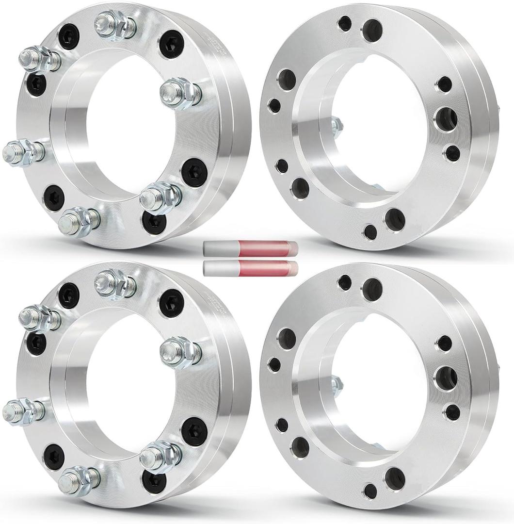 OCPTY 4PCS 5x5.5 to 6x5.5 Wheel Adapters 2 inch 14x1.5 Studs 108mm Hub Bore Forged Wheel Adapters 5 Lug fit for 1500 for 1500 Classic
