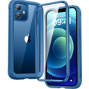 Diaclara Designed for iPhone 12/12 Pro Case, Full Body Rugged with Built-in Touch Sensitive Anti-Scratch Screen Protector, Soft TPU Bumper Case for iPhone 12/12 Pro 6.1" (Blue)