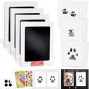 MYPAWLETS Inkless Pet Paw Print Kit,Clean Touch Ink Pad for Dog Paw Prints,Mess-Free Paw Print Stamp Pad for Dogs Cats,Dog Nose Print Kit,Personalized Pet Lover,Dog Mom Gift-4M (Medium (4 Pack))