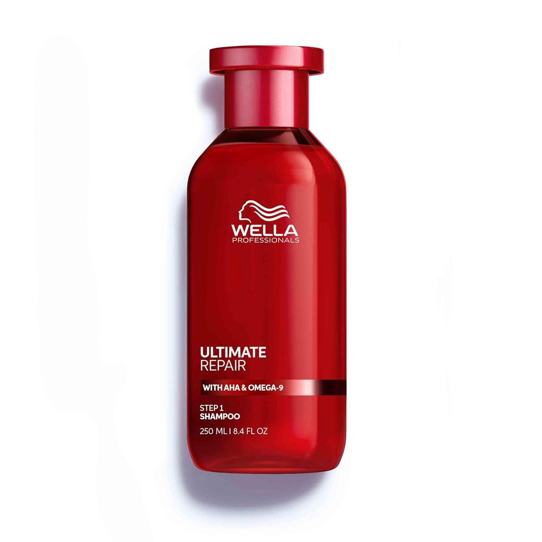 Wella Professionals ULTIMATE REPAIR Shampoo for Damaged Hair | Repairs, Strengthens, & Moisturizes with AHA & Omega-9 | For All Hair Types (8.4 Fl Oz (Pack of 1))