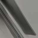 FoldTier 4 Pcs Slotted Door Sweep for Bottom of Door Exterior and Interior, 2-1/8 x 48 Inch, Aluminum Threshold Seal with Flexible Split Rubber, Weather Stripping Draft Dust Noise Stopper