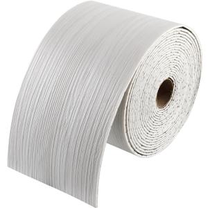 10M Mirror Frame Border Peel and Stick, 32.81 Ft x 3.94 in PVC Waterproof Wallpaper Border Sticker Trim Modern Stick Tape, Textured Wall Decor Border for Bedroom Bathroom Kitchen (White Maple Grain)