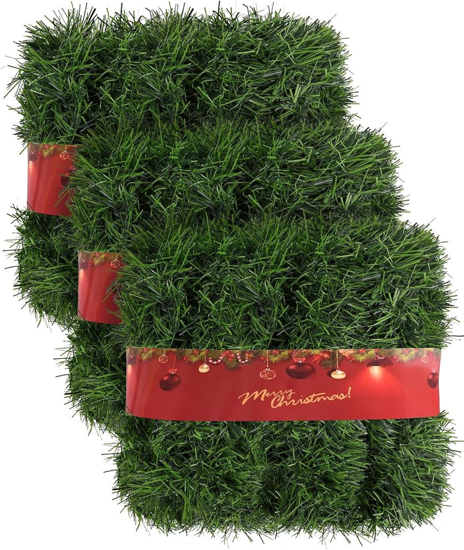 150FT Artificial Christmas Garland - Classic Soft Green Vine for Large Venues & Events - Durable Outdoor/Garden/Home Festive Holiday Decor with Weather-Resistant Material