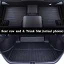 Floor Mats for Toyota RAV4 2019-2025 (Include Hybrid), All Weather TPE Car Custom Fit Toyota RAV4 Accessories, (Front & 2nd Row), Odorless Anti-Slip Floor Liners