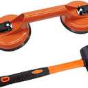 Floor Gap Fixer Tool for Laminate Floor Gap Repair Include Suction Cup and Mallet (Can't use on scraped surface floor)-Orange Kit