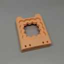 Wavy Square Sandwich Cutter and Sealer for Kids Lunch - Leak-Proof Design & Dishwasher Safe, Stainless Steel Blades for Bento Box, Party Snacks (Pink)