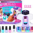 Cool Maker, GO GLAM U-nique Metallic Nail Salon with 200 Icons and Designs, 4 Polishes, Stamper & Dryer, Nail Kit for Girls, 