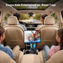 PLDHPRO Cup Holder Tablet Car Mount, Adjustable Truck iPad Cupholder Stand with Telescopic Arm for 5.1-15.6 inch iPad Pro Air Mini Galaxy Tab, Vehicle Road Trip Accessories