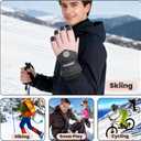 Skiing Gloves, Affordable Ski Gloves for Men & Women, Winter Glove Waterproof Windproof, Thermal Ski Gloves for Cold Weather with Warm, Snowboarding & Winter Sports, Cold Weather Comfort