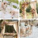 2 x 13ft Light Beige Cheesecloth Table Runner Boho Gauze Runner for Baby Shower 35x157 Inches Cheese Cloth Table Runner for Wedding Bridal Party Home Decorations