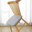 High Resilience Memory Foam Chair Cushion 15"x15"x2" Set of 2 Square Chair Pads and Washable Cover Non Slip Seat Cushions for Indoor Dining Room Kitchen and Office Chairs (Grey,15"x15")