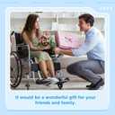 2 Kit Wheelchair Footrest Hammock with Storage Pouch, Adjustable Leg Rest Footrest Hammock, Portable Hanging Foot Sling Replacement for Airplane Wheelchair Essential Accessories