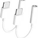 Seulliya 2 Pack USB Type C to 3.5mm Female Headphone Jack Adapter, USB C to Aux Audio Dongle Cable Cord Compatible with iPhone 16 Pro 15 Pro Max, Max,iPad Pro,MacBook, Galaxy S24 S23 S22