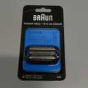 Braun Series 5 Electric Shaver Replacement Head, Easily Attach Your Shaver Head for a Shave as efficient as Day one, Compatible with New Generation Series 5 Shavers, 54B, Black