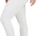 Yogalicious Womens Straight Leg Pant High Waisted Yoga Workout Pants (Beige, XS)