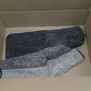 Kitinjoy Indoor Outdoor Door Mat, 32x20 Non-Slip Absorbent Dirt Trapper, Low-Profile Washable Inside Entrance Front Floor Mat, Sturdy Soft Entry Doormats for Entryway, Grey