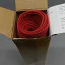 FunWheat Round Braided Placemats Set of 6 Table Mats for Dining Tables Woven Washable Non-Slip Place mats 15 inch (Red, 6pcs)