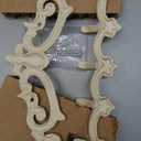 Comfify Cast Iron Wall Hanger  Rustic Design with 5 Hooks  Heavy Duty Metal Organizer for Keys, Towels, Robes, and Clothes  Rustic White  12.6x5.9 Inches