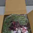 6 Christmas Kitchen Cabinet Wreaths with Velvet Ribbon Bell Mini Christmas Hanging Cabinet Doors Wreath Decorative for Farmhouse Kitchen Window Holiday (Red)