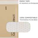 6x10 100% Biodegradable Bubble Mailers,25 Count Kraft Brown #0 Compostable Padded Packaging Wrap Envelopes Pouches Eco Friendly Self Seal Bags