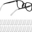 20 Pairs Anti-Slip Silicone Glasses Ear Cushions, Silicone Ear Grip Sleeve Retainer for Eyeglasses