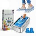 Shoe Covers Dispenser with 100pcs Shoe Cover Disposable Non Slip, Reliable and User-Friendly Shoe Cover Machine, Automatic Shoe Cover Dispenser for Office, Factory & Home