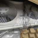 Bionaire Window Fan with Reversible Airflow Blades – 3-Speed Settings, Programmable Thermostat, LED Display, Remote Control, Fits 24–36" Windows, No Assembly Required