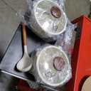 CAROTE 2QT & 3QT Sauce Pan Sets with Lid & Ladle Ceramic Nonstick Pot Set Non Toxic Saucepan Small Kitchen Cooking Pots, Easy to Clean, Induction Comptable, PFAS PTFE Free, White