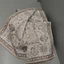 4x10 Hallway Wide Runner Rug: Washable Oriental Soft Area Rug for Living Room Bedroom Stain Resistant Low Pile Carpet for Entryway Ktichen Thin Non Slip Floor Mat for Bathroom Dining Room(Beige,4x10)