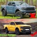 XUKEY 4PCS Mud Flaps Splash Guard for Ford Ranger 2024 2025 Mudguards Mudflaps Fender Tire Protector Rear Front Car Accessories Replacement
