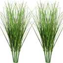 10 PCS Artificial Wheat Grass Plants, 14.6 Inch Faux Shrubs Wheat Grass Greenery Stems with Realistic Look, Fake Tall Grass for Indoor Outdoor Decor, Artificial Plants for Home Office Garden, Large