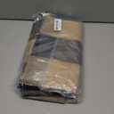 Checkered Front Door Mat Outdoor 24''x35''Buffalo Plaid Outdoor Rug Cotton Washable Layered Doormat for Bedroom,Bathroom,Farmhouse,Entryway,Home Entrance (Khaki Black)