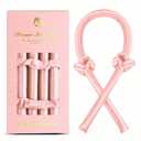 Satin Heatless Curling Set - Hair Rollers for Curls Heatless Hair Curlers & Hot Rollers Hair Curlers to Sleep in Curling Rod Headband Curler (Dreamy Rosy Clouds)