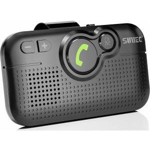 Handsfree Bluetooth Car Kit for Cell Phone, Wireless Bluetooth Speaker for Car, AUTO Power ON Support Siri Google Voice Assistant Hands Free Phone Speakerphone with Visor Clip-BC980SA