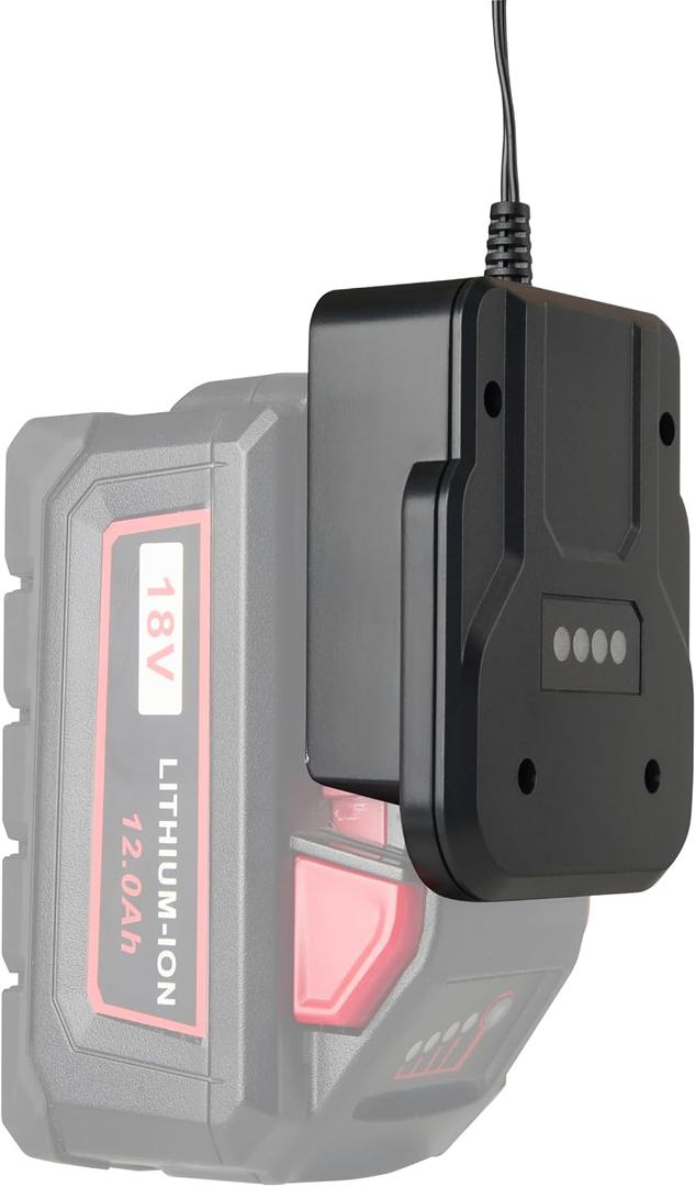 18V/2A Replace Charger for Milwaukee M18 18V Battery,for 48-11-1820 48-11-1830 48-11-1835 48-11-1837 48-11-1840 48-11-1850 48-11-1860 48-11-1880 48-11-1890 48-11-1815 48-11-1828Black