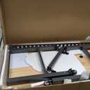 48 "Adjustable Wheels Workbench, Heavy Duty 2000 LBS Load Capacity Hardwood Workbench Suitable for Workshop, Office, Garage, Home (Metal WheelsNo Power Outlets 48"x24")