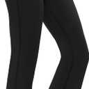 AFITNE Women's Yoga Pants Bootcut Workout Leggings Flare Casual Lounge Pants with Pockets High Waist and Tummy Control (Medium, Black)