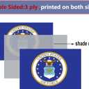 Air Force Crest Emblem Flag 3x5 Outdoor Double Sided- US Coat of Arms Military USAF Flags Heavy Duty 3 Ply Flag Banner with 2 Grommets for Outside Outdoor Indoor