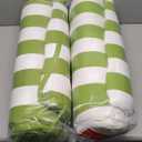 Chaise Lounge Cushions Outdoor Waterproof,Lounge Chair Cushion for Outdoor Furniture, Patio Foldable Chaise Cushions for Garden Pool 76 * 23inch (Green White Stripe, Wide 76 * 23)