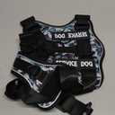 Demigreat Service Dog Harness, Reflective Dog Vest Harness with 5 PCS Patches, Adjustable Soft Oxford Pet Harness, Inner Layer Mesh, Easy to Control for Dogs (X-Small (Pack of 1), Blue Camo)