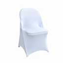 30 Pcs White Folding Chair Cover Washable Removable Universal Fitted Chair Cover Protector for Wedding,Party, Banquet, Holidays, Celebration, Decoration