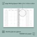 POPRUN Teacher Planner 2025-2026, (Letter Size - 8.5'' x 11'') Academic Lesson Planner (July 2025 - June 2026), with Monthly Tabs, Thick Papers, 2-Sided Pocket, Leather for Teachers, Champagne Gold