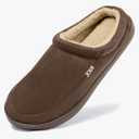 NewDenBer Women's Cozy Memory Foam Slippers Soft Fleece Lined Slip on Indoor Outdoor House Shoes 6-7 Pink