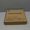 Corner Bread Box for Kitchen Countertop, Black Bread Storage Container for Homemade Bread, Two Layer Breadbox under Cabinet Mount, Large Bread Holder for Kitchen Counter, Pantry Shelf