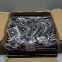 5-Tier Rotating Bookshelf, Freestanding Corner Bookshelf, 360 Spinning Bookcase Industrial Style Storage Rack with Rails, for Living Room, Bedroom, Study (Rustic Brown and Black)