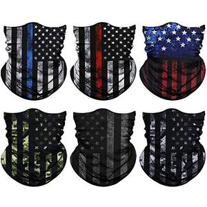 Venswell Neck Gaiter Face Mask Men Women,Seamless Bandana Rave Face Cover Scarf Mask,Balaclava,Headband, Head Wrap,Headwear