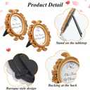 20 Pcs Mini Gold Picture Frames, 3.7x3 Inch Small Victorian Vintage Antique, 3.14 x 3.7 inches