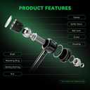 AUQDD 2Pcs K6662 Rear Sway Bar Stabilizer Link Compatible With 05-09 Bu-ick Allure Lacrosse,97-05 Century Regal /00-13 Chevy Impala /98-02 Olds Intrigue /97-08 Pontiac Grand Prix